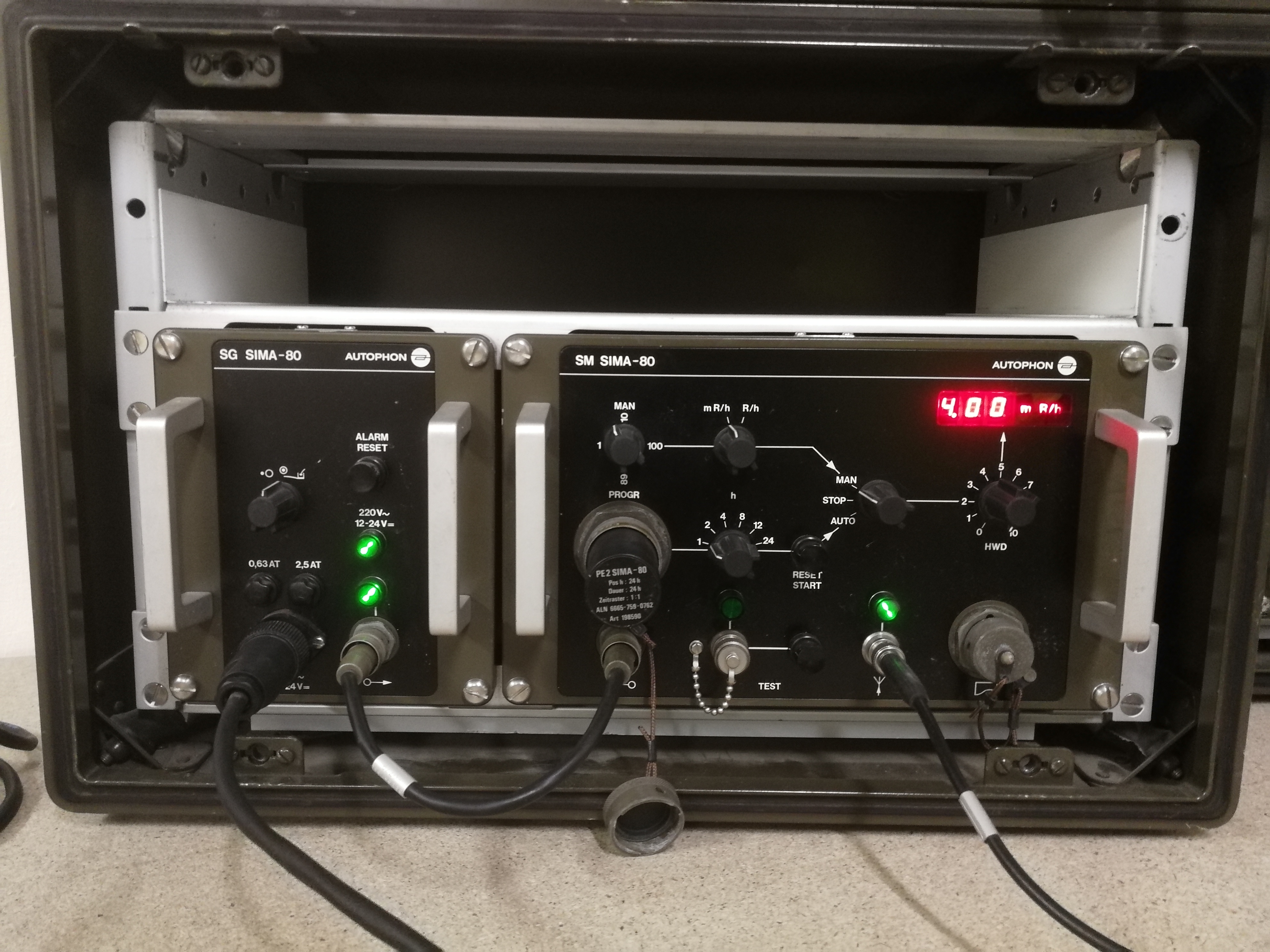 SG Sima-80 autophon nuclear blast simulator UK army 1980s