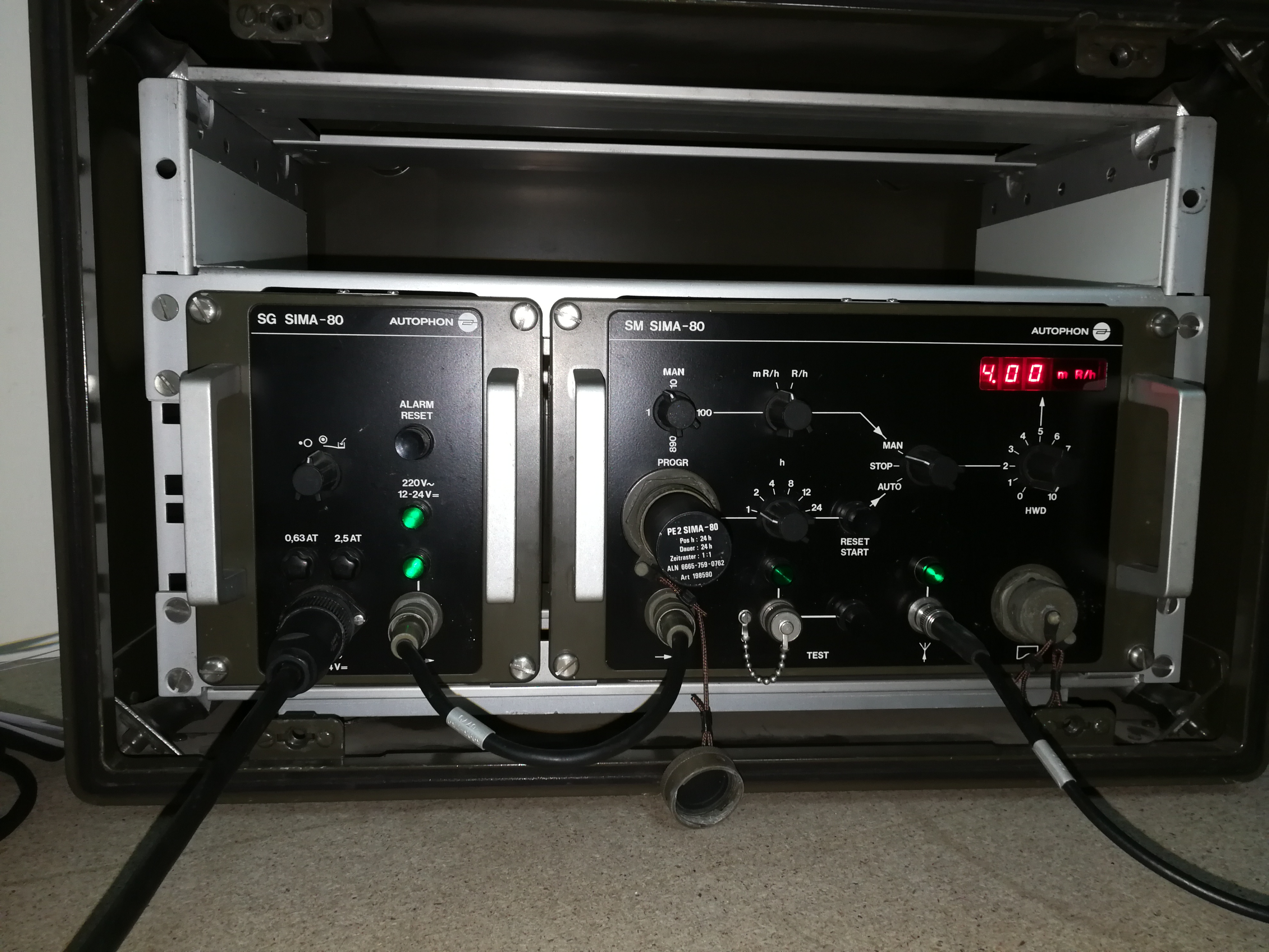 SG Sima-80 autophon nuclear blast simulator UK army 1980s